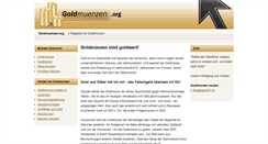 Desktop Screenshot of goldmuenzen.org